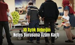  10 Aylık Bebeğin Nefes Borusuna Üzüm Kaçtı  