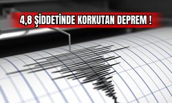 4,8 Şiddetinde Korkutan Deprem !