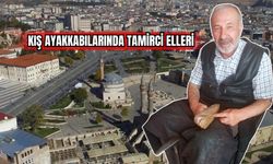 Kış ayakkabılarında tamirci elleri 