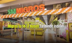 Migros'ta 14-17 Kasım Tarihinde İndirim