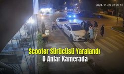 Scooter Sürücüsü Yaralandı  O Anlar Kamerada