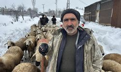 Sivas'ta çobanlar yayladan indi