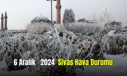 6 Aralık 2024 Sivas Hava Durumu