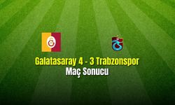 Galatasaray 4 - 3 Trabzonspor Maç Sonucu
