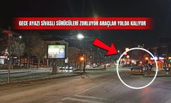 Gece Ayazı Sivaslı Sürücüleri Zorluyor: Araçlar Yolda Kalıyor