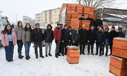Gürün'de 14 üreticiye 20'şer kovan dağıtıldı