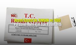 Resmi Gazate'de TEMSAN ve TCDD Personel Alımı İçin İlan Yayınlandı
