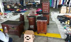 Sivas Bit Pazarı'na kar düştü