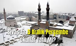 Sivas'ta 5 Aralık Perşembe Okullar Tatil Mi? Kar Tatili Beklentisi Yüksek!