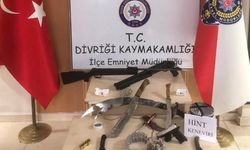 Sivas'ta silahlar ele geçirildi