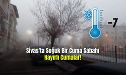   Sivas'ta Soğuk Bir Cuma Sabahı Hayırlı Cumalar!