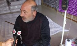 Sivas'ta soğuk hava ile yün yorganlara rağbet