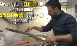 Sivaslı Ustanın El Emeği 110 Bin TL'lik Kılıcı! 275 Kat Dövülen Şam Çeliği Şaheseri