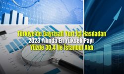 Türkiye'de Gayrisafi Yurt İçi Hasıladan 2023 Yılında En Yüksek Payı  Yüzde 30,4 İle İstanbul Aldı