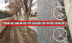 Yoğun Kullanılan Gültepe Kavşağı Çöp Kutusu Eksikliği 