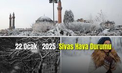 22 Ocak 2025 Sivas Hava Durumu