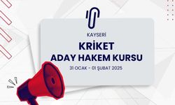 Kayseri'de Kriket Aday Hakem Kursu açılacak