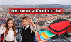 Sivas'ta 114 bin 340 öğrenci tatile girdi