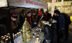 Sivas'ta kandilde salep ikramı