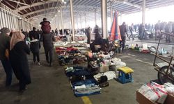 Sivas'ta kış ortasında bit pazarına nur yağıyor