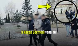 Yabancı Uyruklu 3 Kaçak Göçmen Yakalandı