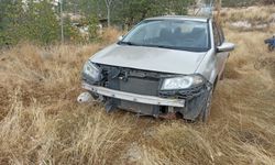  Otomobil yoldan çıkıp devrildi: 3 yaralı