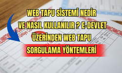 Web Tapu Sistemi Nedir ve Nasıl Kullanılır? E-Devlet Üzerinden Web Tapu Sorgulama Yöntemleri 