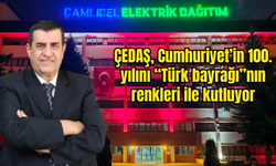 ÇEDAŞ, Cumhuriyet'in 100. yılını “Türk bayrağı”nın renkleri ile kutluyor