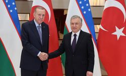 Cumhurbaşkanı Erdoğan, Özbekistanlı mevkidaşı Mirziyoyev ile görüştü