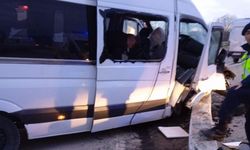 İşçi Servisi Kaza Yaptı: 21 Yaralı