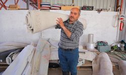 Depremzede halıları da sahipsiz kaldı