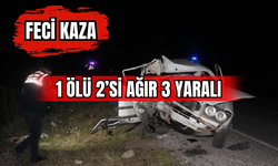 Feci Kaza 1 Ölü 2’si Ağır 3 Yaralı