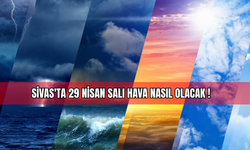 Sivas'ta 29 Nisan Salı Hava Nasıl Olacak!