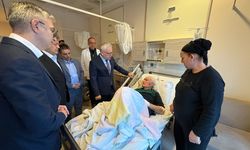 Vali Yılmaz Şimşek'ten kazada yaralanan vatandaşlara ziyaret