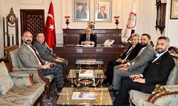 TUTAP başkanı Yıldız ve heyeti Vali Şimşek'i ziyaret etti