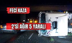 Feci Kaza 2'si Ağır 5 Yaralı