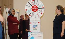 El hijyeni eğitiminde hediye çarkı