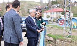 Vali Şimşek, İmranlı'da kanal projesini yerinde inceledi