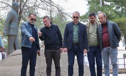 Başkan Uzun Atatürk Anıtı'nda: Sivas'ta o bölge yenileniyor