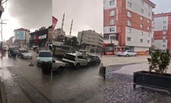 Yağmurla başladı kabusa döndü! Dolu şoku yaşandı!