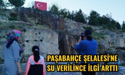 Paşabahçe Şelalesi'ne su verilince ilgi arttı