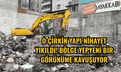 O çirkin yapı nihayet yıkıldı! Bölge yepyeni bir görünüme kavuşuyor