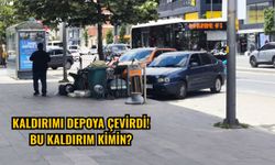 Kaldırımı Depoya Çevirdi! Bu Kaldırım Kimin?