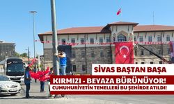 Sivas Baştan Başa Kırmızı - Beyaza Bürünüyor!