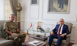 Sivas komutanlarından Vali Şimşek'e ziyaret