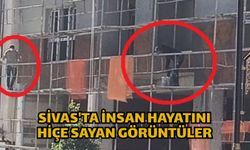 Sivas'ta insan hayatını hiçe sayan görüntüler