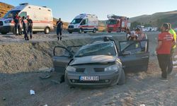 Sivas'ta Feci Kaza Araç Takla Attı, 4 Kişi Yaralandı