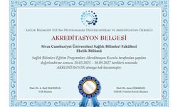 Sivas'ta O Fakültenin birimi yine akredite oldu
