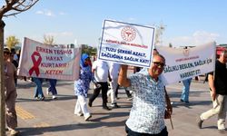 Sağlık için yürüyüş yaptılar
