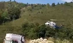 Sivas'ın komşusunda Kanada helikopteri...